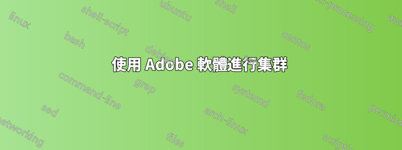 使用 Adob​​e 軟體進行集群