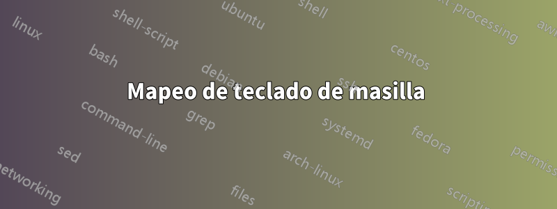 Mapeo de teclado de masilla