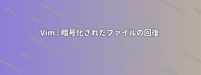 Vim : 暗号化されたファイルの回復