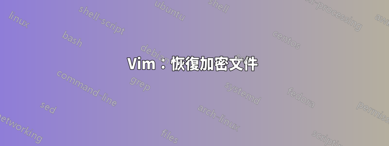 Vim：恢復加密文件