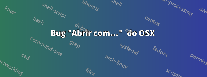 Bug "Abrir com..." do OSX