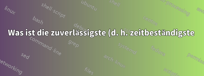 Was ist die zuverlässigste (d. h. zeitbeständigste) Lösung zum Organisieren von Fotos?