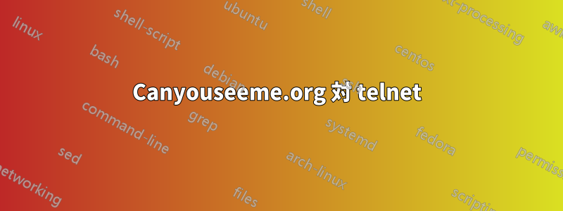 Canyouseeme.org 対 telnet 