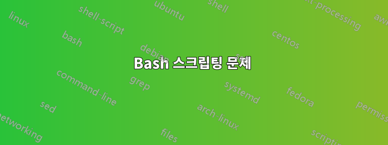 Bash 스크립팅 문제