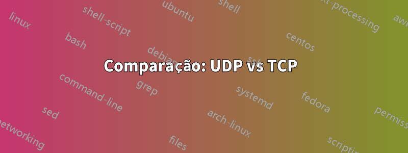 Comparação: UDP vs TCP 