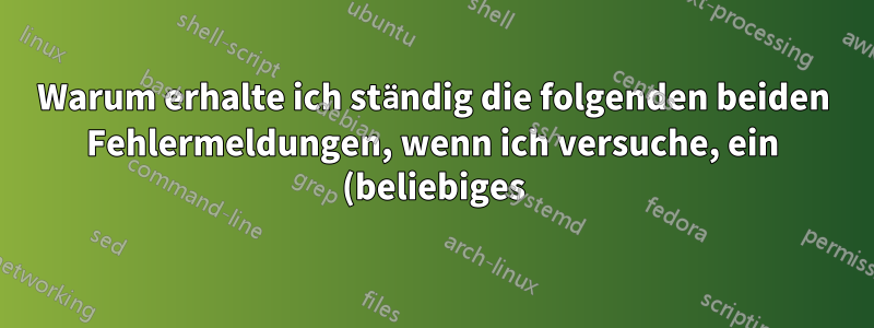 Warum erhalte ich ständig die folgenden beiden Fehlermeldungen, wenn ich versuche, ein (beliebiges) Dokument in Office 2010 zu öffnen?