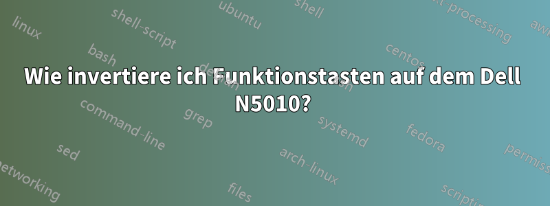 Wie invertiere ich Funktionstasten auf dem Dell N5010?