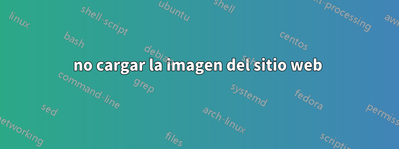 no cargar la imagen del sitio web