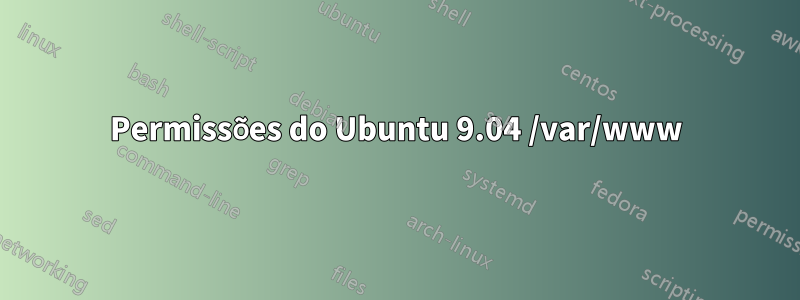 Permissões do Ubuntu 9.04 /var/www