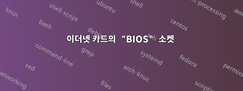 이더넷 카드의 "BIOS" 소켓