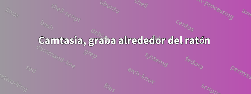 Camtasia, graba alrededor del ratón