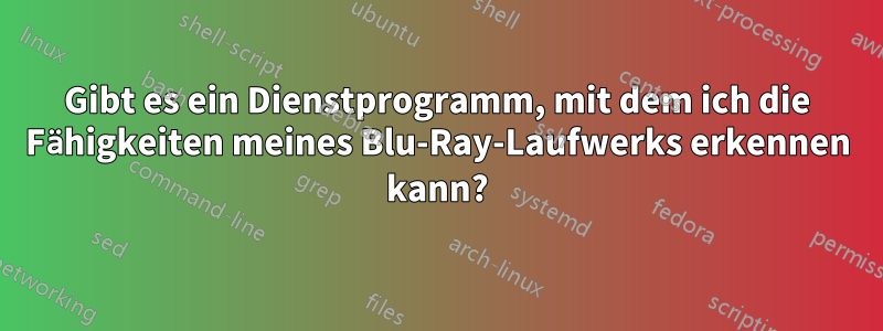 Gibt es ein Dienstprogramm, mit dem ich die Fähigkeiten meines Blu-Ray-Laufwerks erkennen kann?