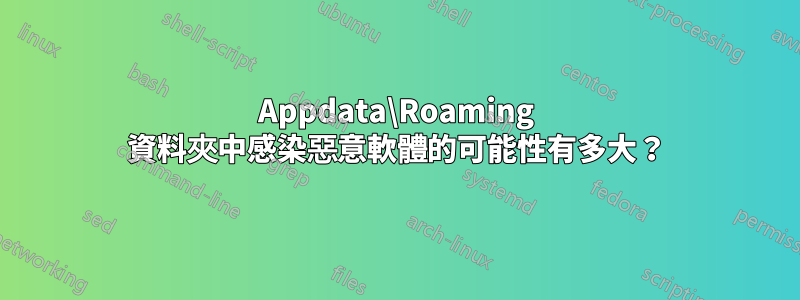 Appdata\Roaming 資料夾中感染惡意軟體的可能性有多大？