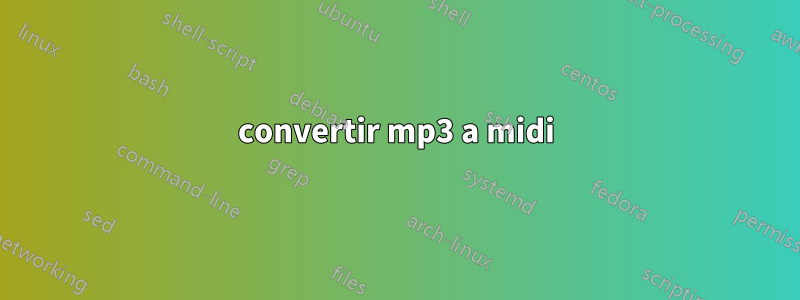 convertir mp3 a midi