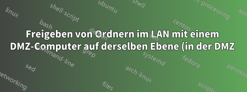 Freigeben von Ordnern im LAN mit einem DMZ-Computer auf derselben Ebene (in der DMZ)