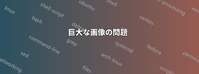 巨大な画像の問題 