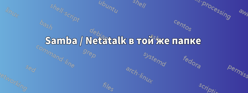 Samba / Netatalk в той же папке