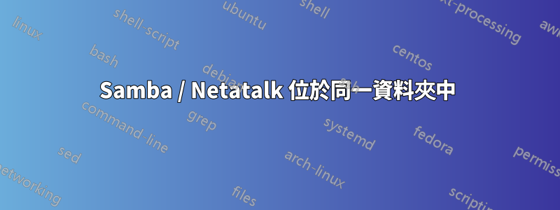Samba / Netatalk 位於同一資料夾中