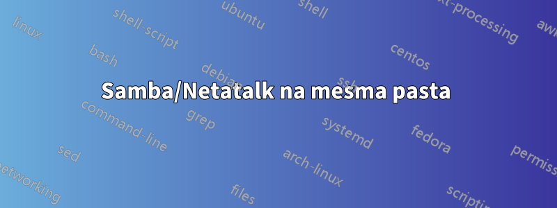 Samba/Netatalk na mesma pasta