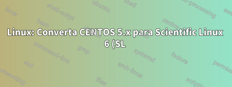 Linux: Converta CENTOS 5.x para Scientific Linux 6 (SL)