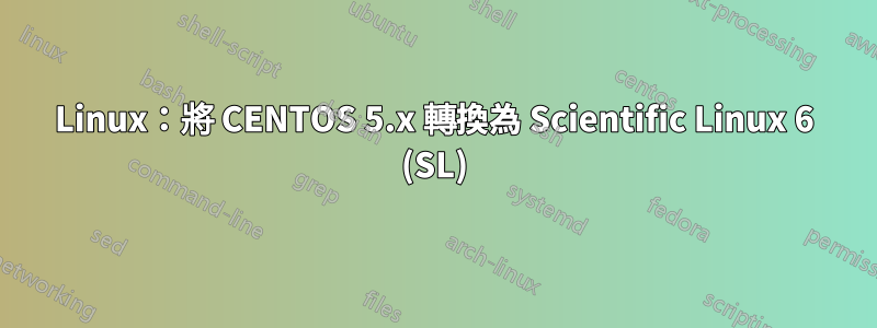 Linux：將 CENTOS 5.x 轉換為 Scientific Linux 6 (SL)