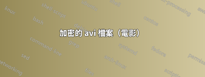 加密的 avi 檔案（電影）