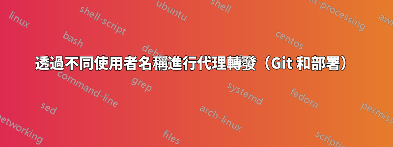 透過不同使用者名稱進行代理轉發（Git 和部署）