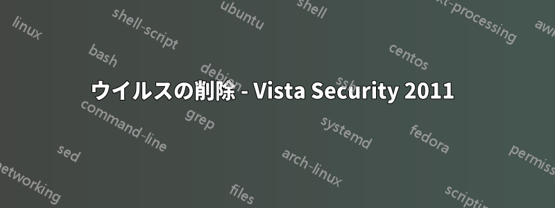 ウイルスの削除 - Vista Security 2011 