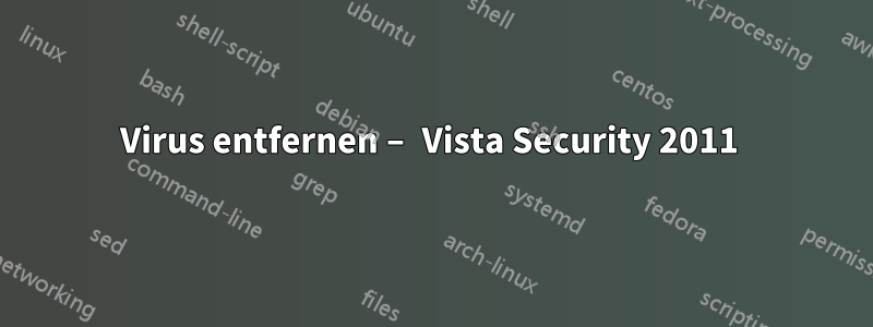 Virus entfernen – Vista Security 2011 