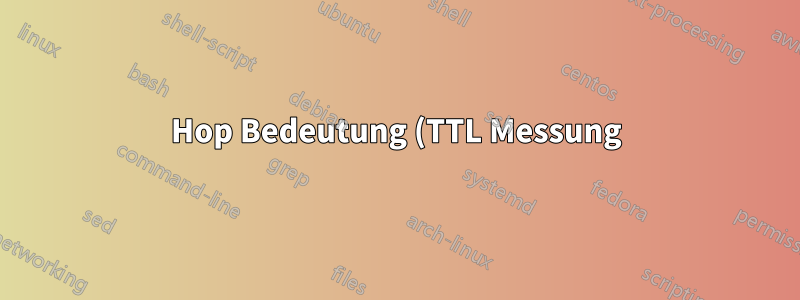 Hop Bedeutung (TTL Messung)