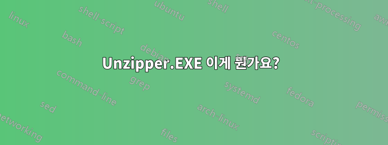 Unzipper.EXE 이게 뭔가요? 