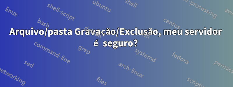 Arquivo/pasta Gravação/Exclusão, meu servidor é seguro?