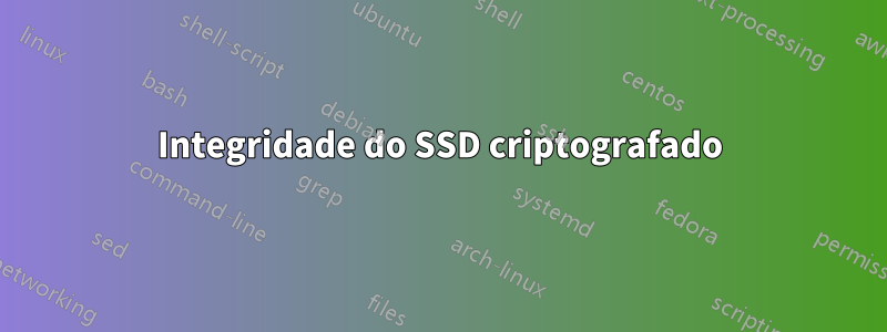Integridade do SSD criptografado