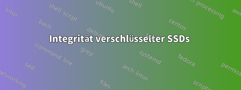 Integrität verschlüsselter SSDs