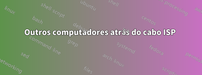 Outros computadores atrás do cabo ISP