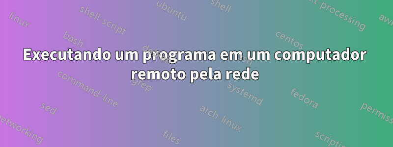 Executando um programa em um computador remoto pela rede