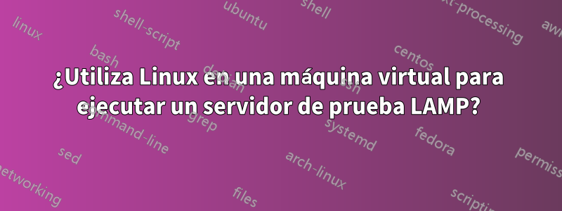 ¿Utiliza Linux en una máquina virtual para ejecutar un servidor de prueba LAMP?