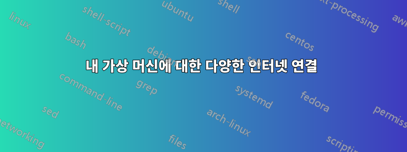내 가상 머신에 대한 다양한 인터넷 연결