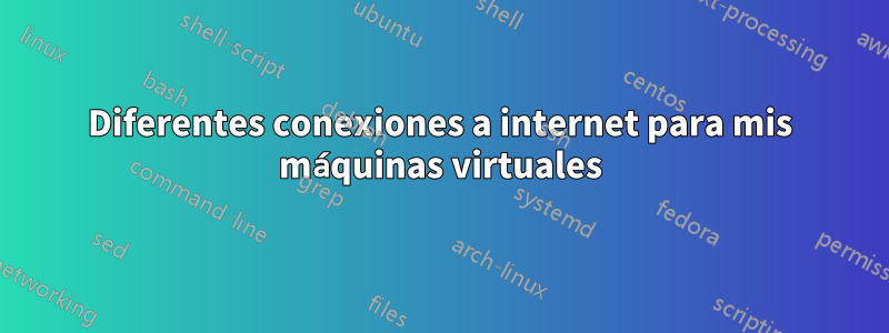 Diferentes conexiones a internet para mis máquinas virtuales