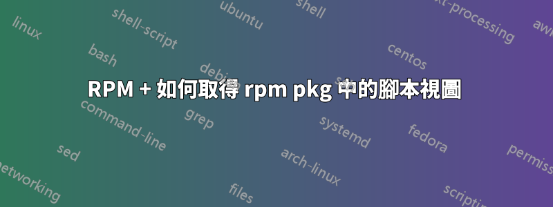 RPM + 如何取得 rpm pkg 中的腳本視圖