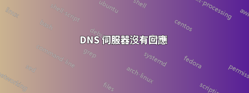 DNS 伺服器沒有回應