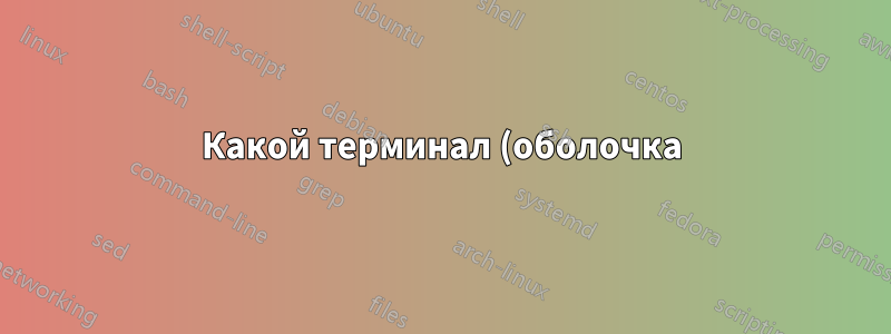 Какой терминал (оболочка) используется по умолчанию для Xubuntu?