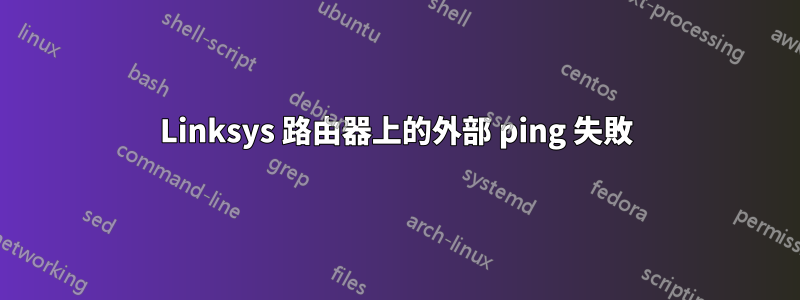 Linksys 路由器上的外部 ping 失敗