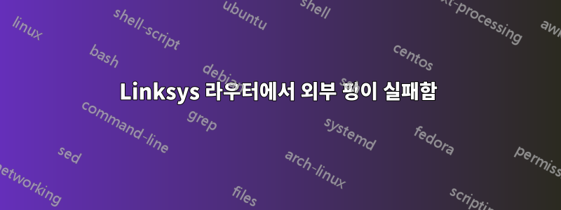 Linksys 라우터에서 외부 핑이 실패함
