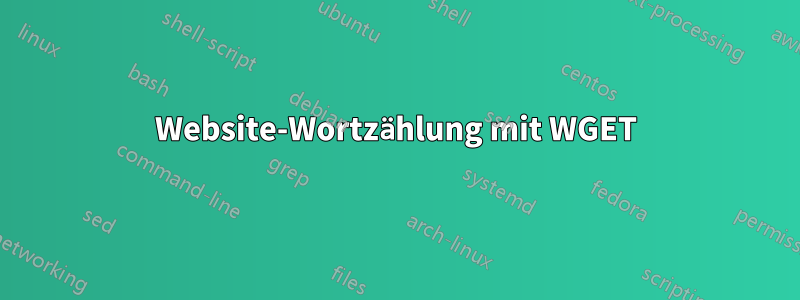 Website-Wortzählung mit WGET