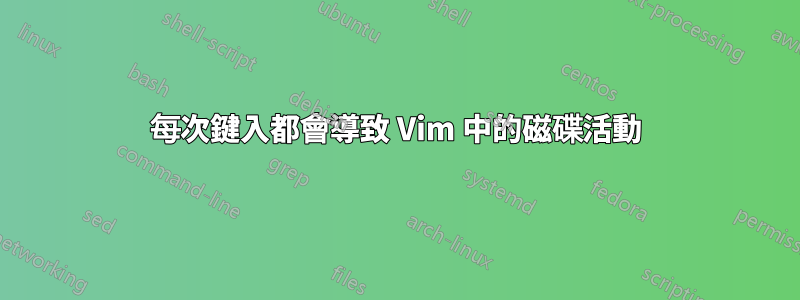 每次鍵入都會導致 Vim 中的磁碟活動
