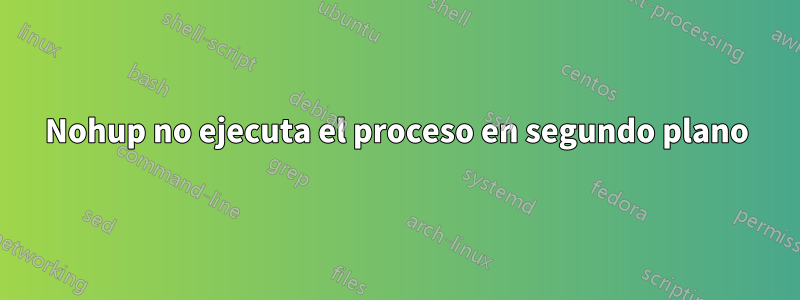 Nohup no ejecuta el proceso en segundo plano