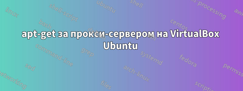 apt-get за прокси-сервером на VirtualBox Ubuntu