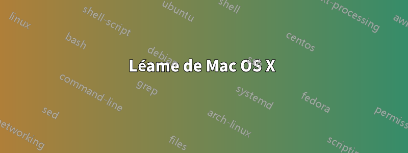 Léame de Mac OS X