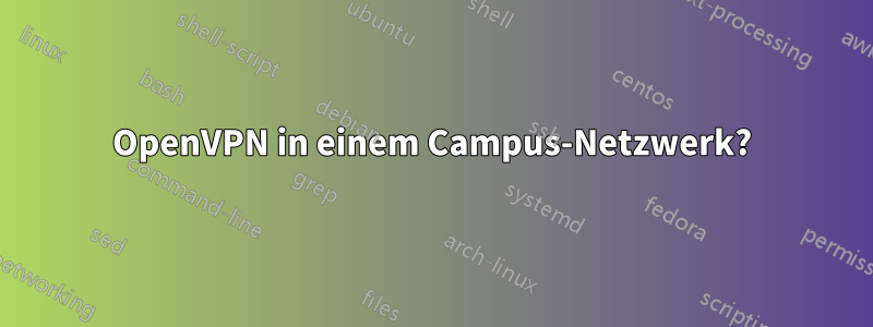 OpenVPN in einem Campus-Netzwerk?